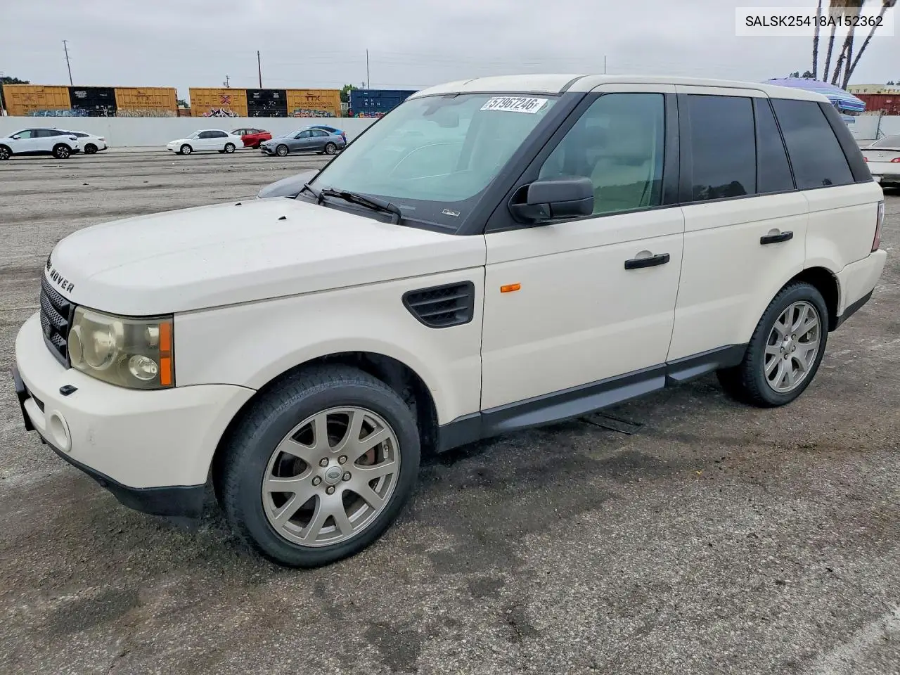 2008 Land Rover Range Rover Sport Hse VIN: SALSK25418A152362 Lot: 57967246