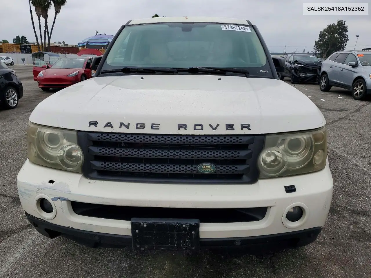 2008 Land Rover Range Rover Sport Hse VIN: SALSK25418A152362 Lot: 57967246