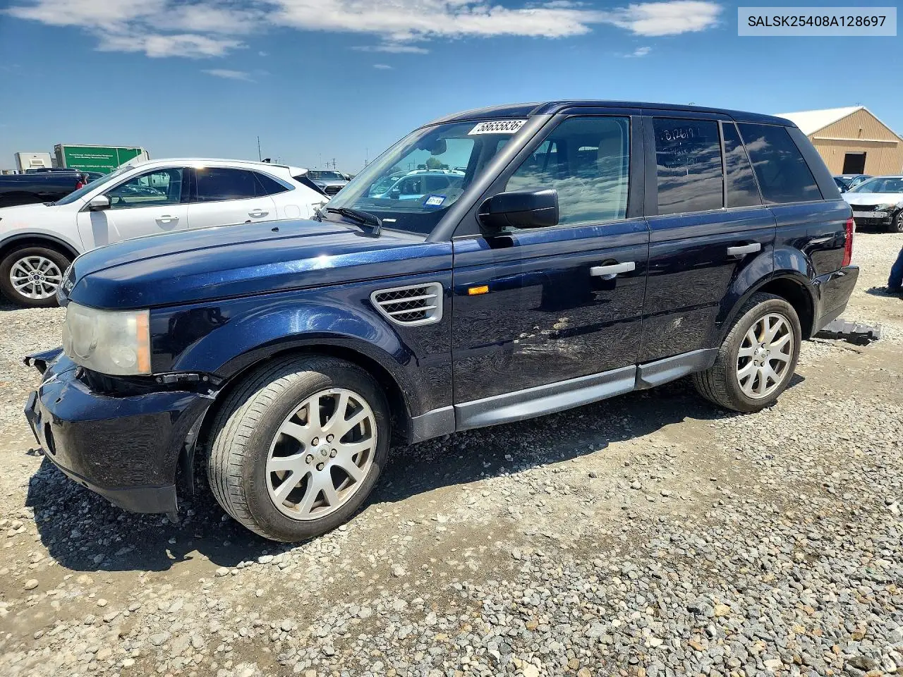 2008 Land Rover Range Rover Sport Hse VIN: SALSK25408A128697 Lot: 58655836