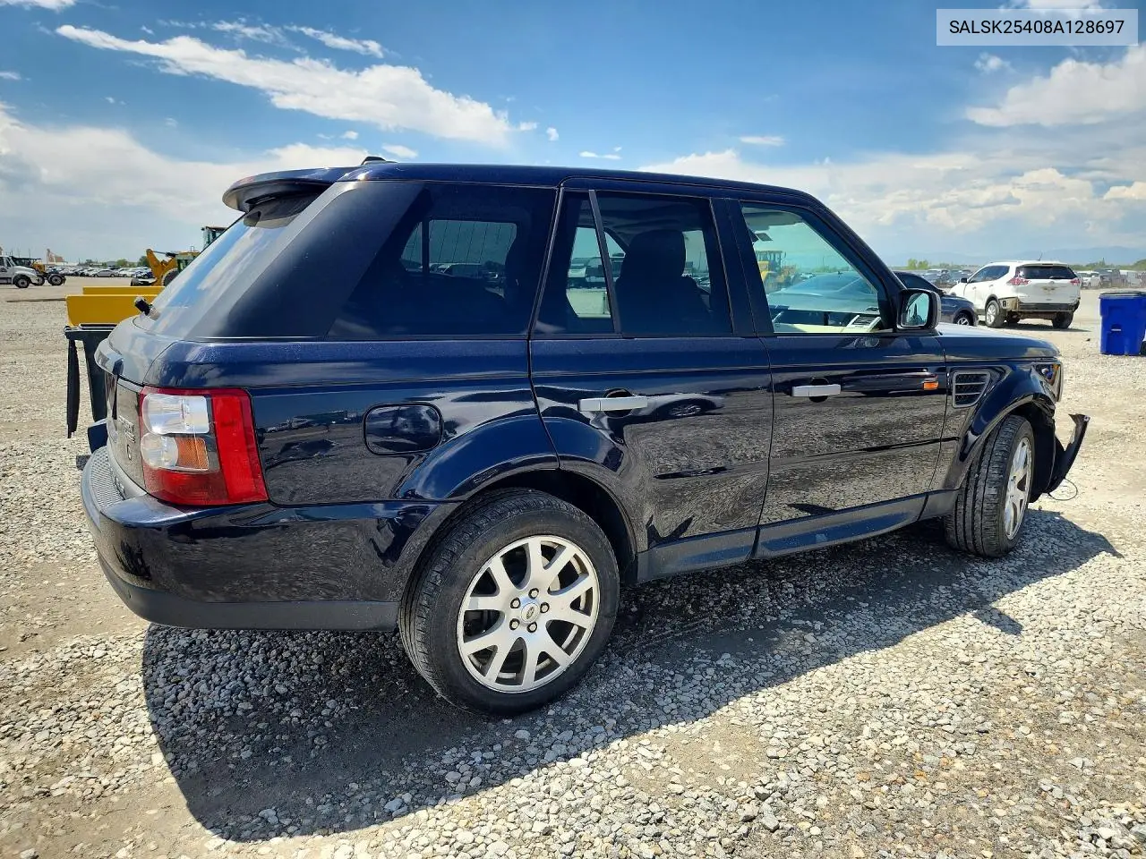 2008 Land Rover Range Rover Sport Hse VIN: SALSK25408A128697 Lot: 58655836