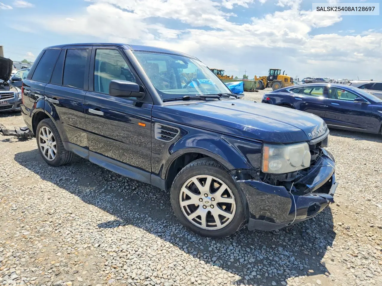 2008 Land Rover Range Rover Sport Hse VIN: SALSK25408A128697 Lot: 58655836