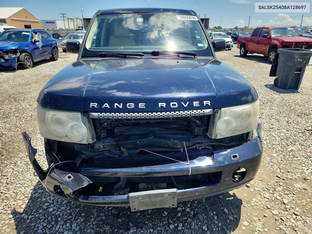 2008 Land Rover Range Rover Sport Hse VIN: SALSK25408A128697 Lot: 58655836