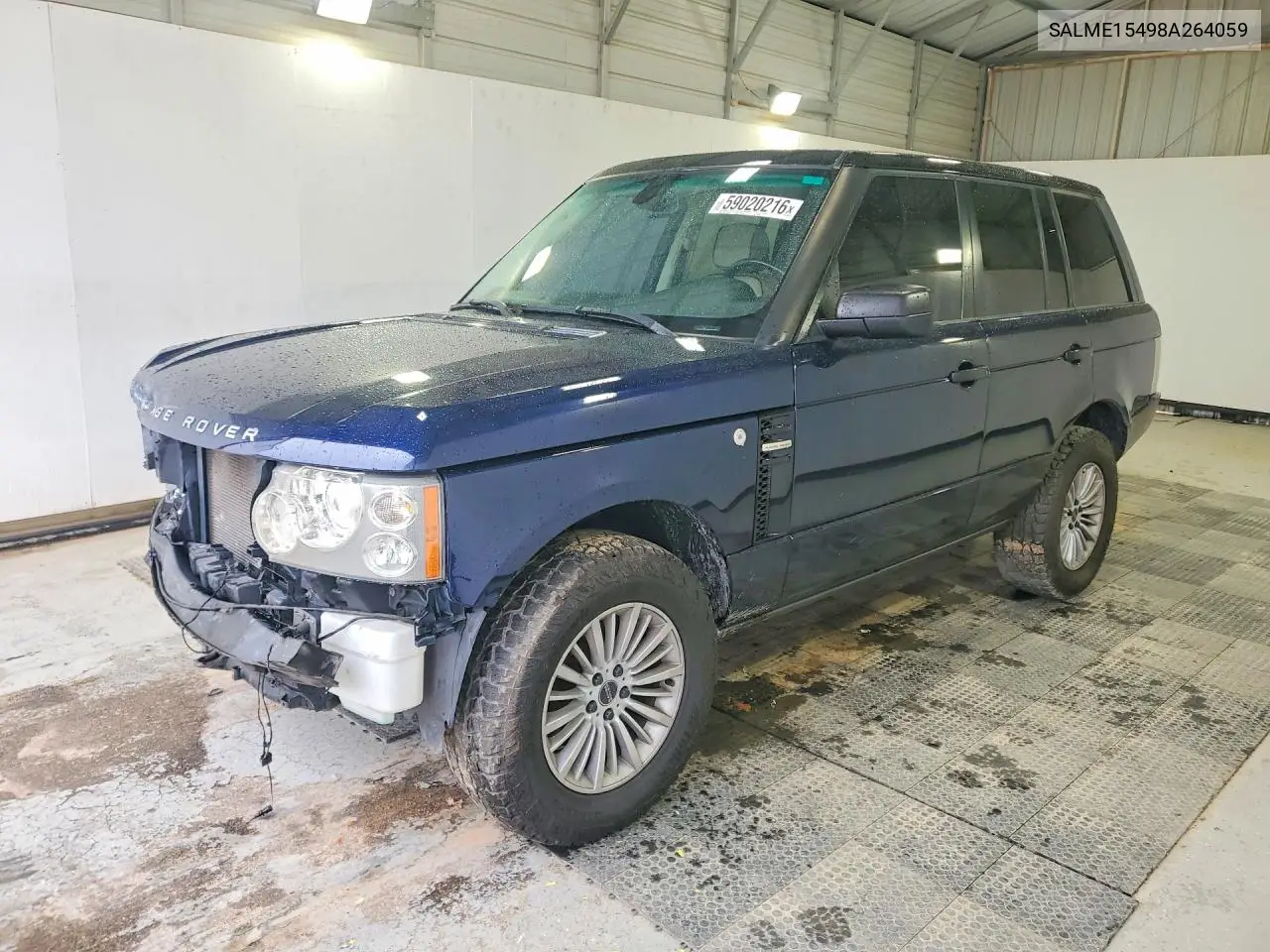 2008 Land Rover Range Rover Hse VIN: SALME15498A264059 Lot: 59020216
