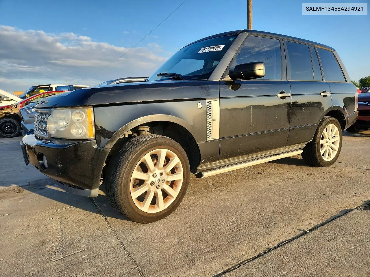 2008 Land Rover Range Rover Supercharged VIN: SALMF13458A294921 Lot: 61120686