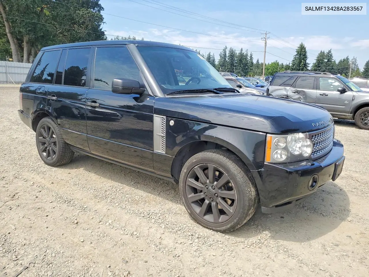 2008 Land Rover Range Rover Supercharged VIN: SALMF13428A283567 Lot: 62002636