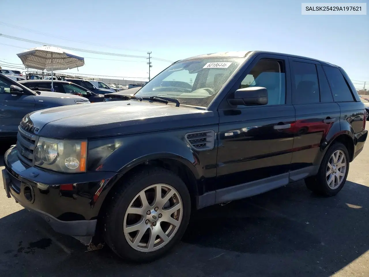 2009 Land Rover Range Rover Sport Hse VIN: SALSK25429A197621 Lot: 60186446