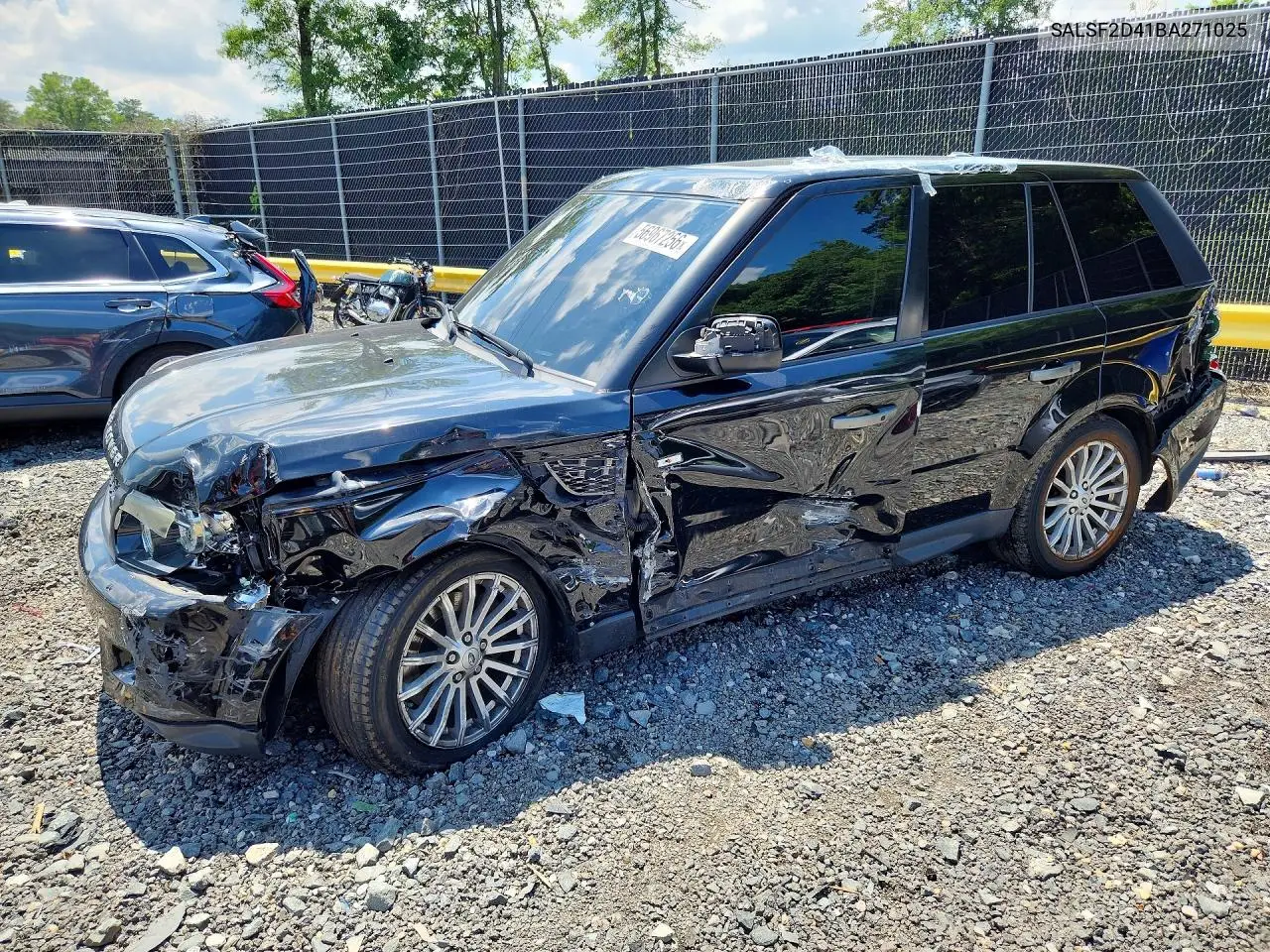 2011 Land Rover Range Rover Sport Hse VIN: SALSF2D41BA271025 Lot: 56967256