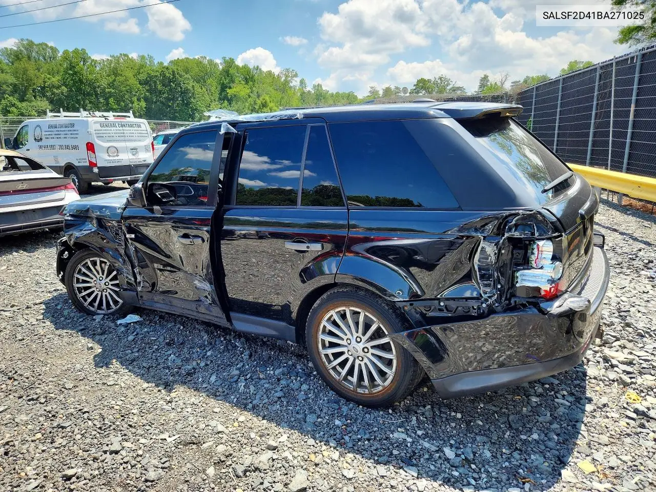 2011 Land Rover Range Rover Sport Hse VIN: SALSF2D41BA271025 Lot: 56967256