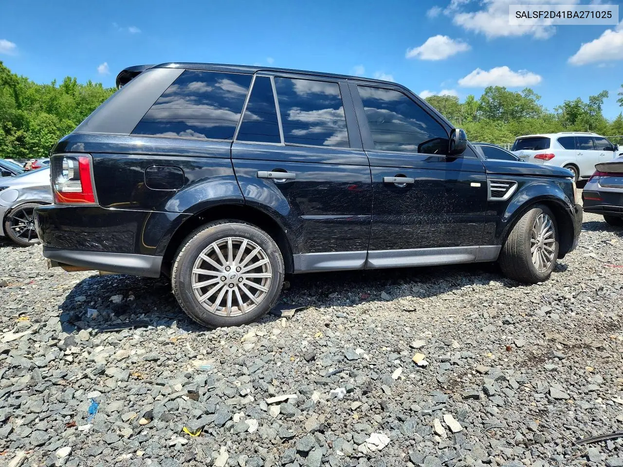 2011 Land Rover Range Rover Sport Hse VIN: SALSF2D41BA271025 Lot: 56967256