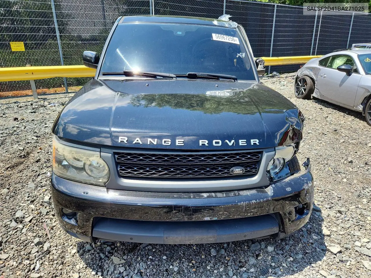 2011 Land Rover Range Rover Sport Hse VIN: SALSF2D41BA271025 Lot: 56967256