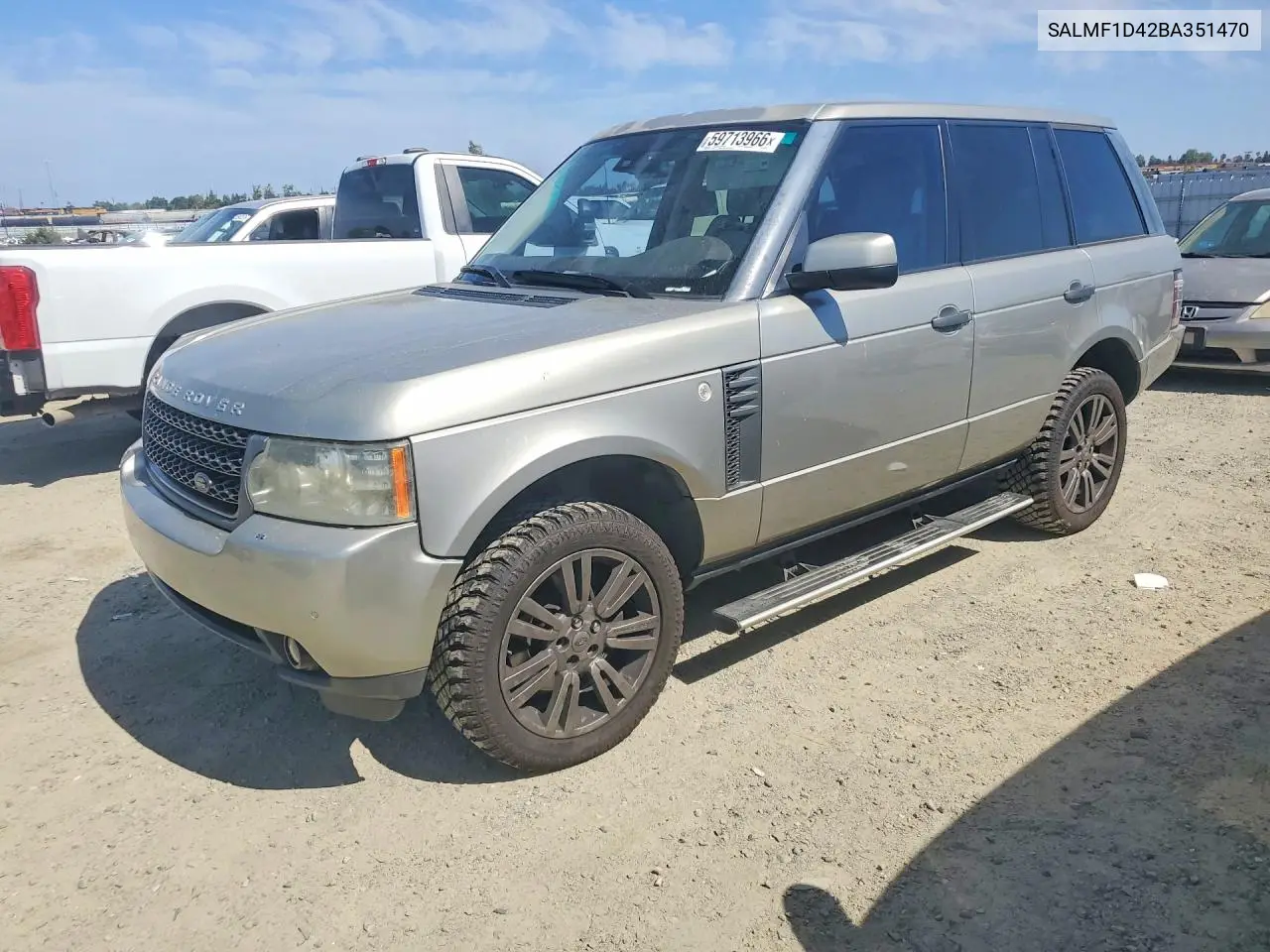 2011 Land Rover Range Rover Hse Luxury VIN: SALMF1D42BA351470 Lot: 59713966