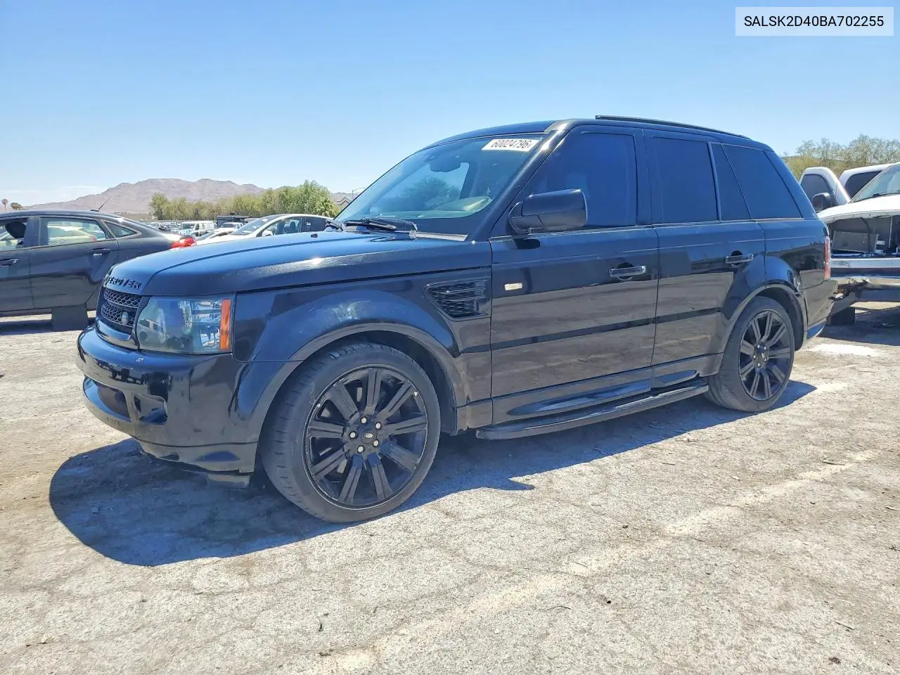 2011 Land Rover Range Rover Sport Lux VIN: SALSK2D40BA702255 Lot: 60024796