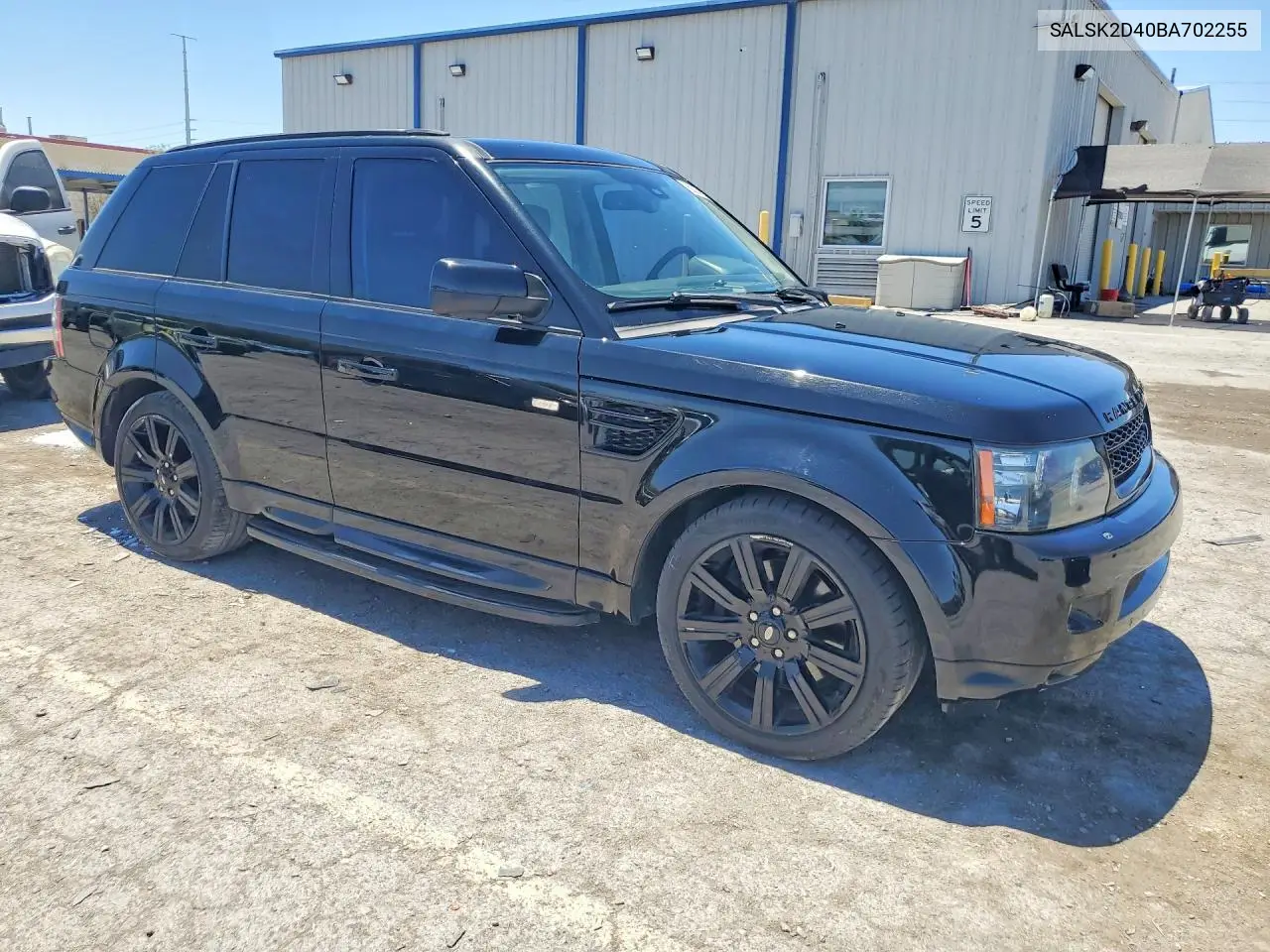 2011 Land Rover Range Rover Sport Lux VIN: SALSK2D40BA702255 Lot: 60024796