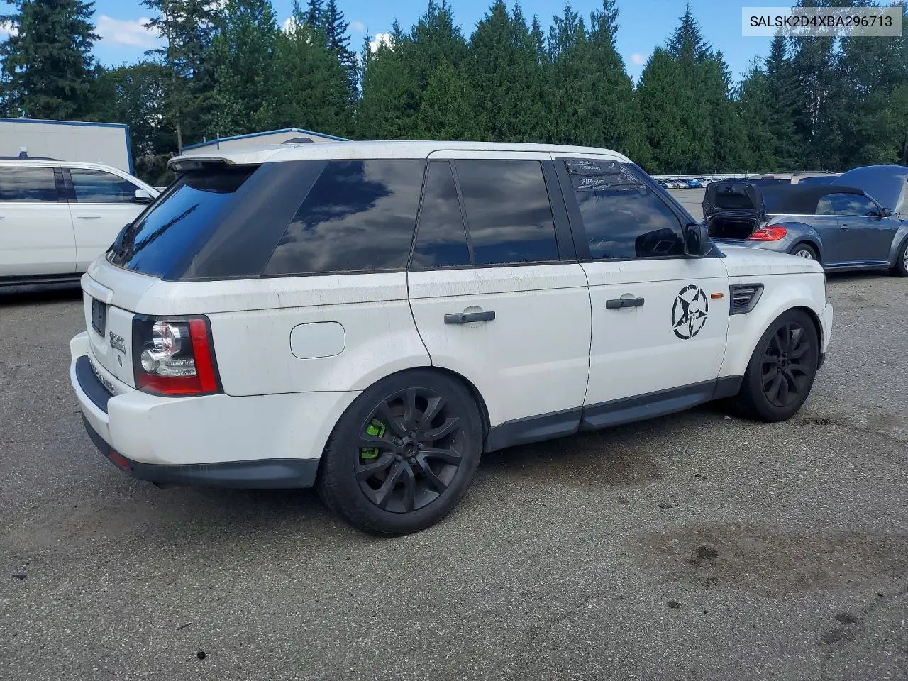 2011 Land Rover Range Rover Sport Lux VIN: SALSK2D4XBA296713 Lot: 60654946