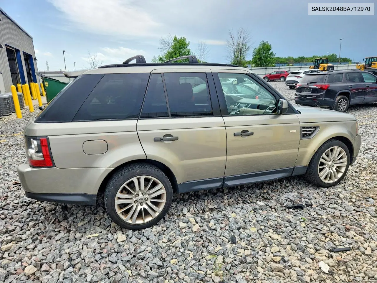 2011 Land Rover Range Rover Sport Lux VIN: SALSK2D48BA712970 Lot: 85604325