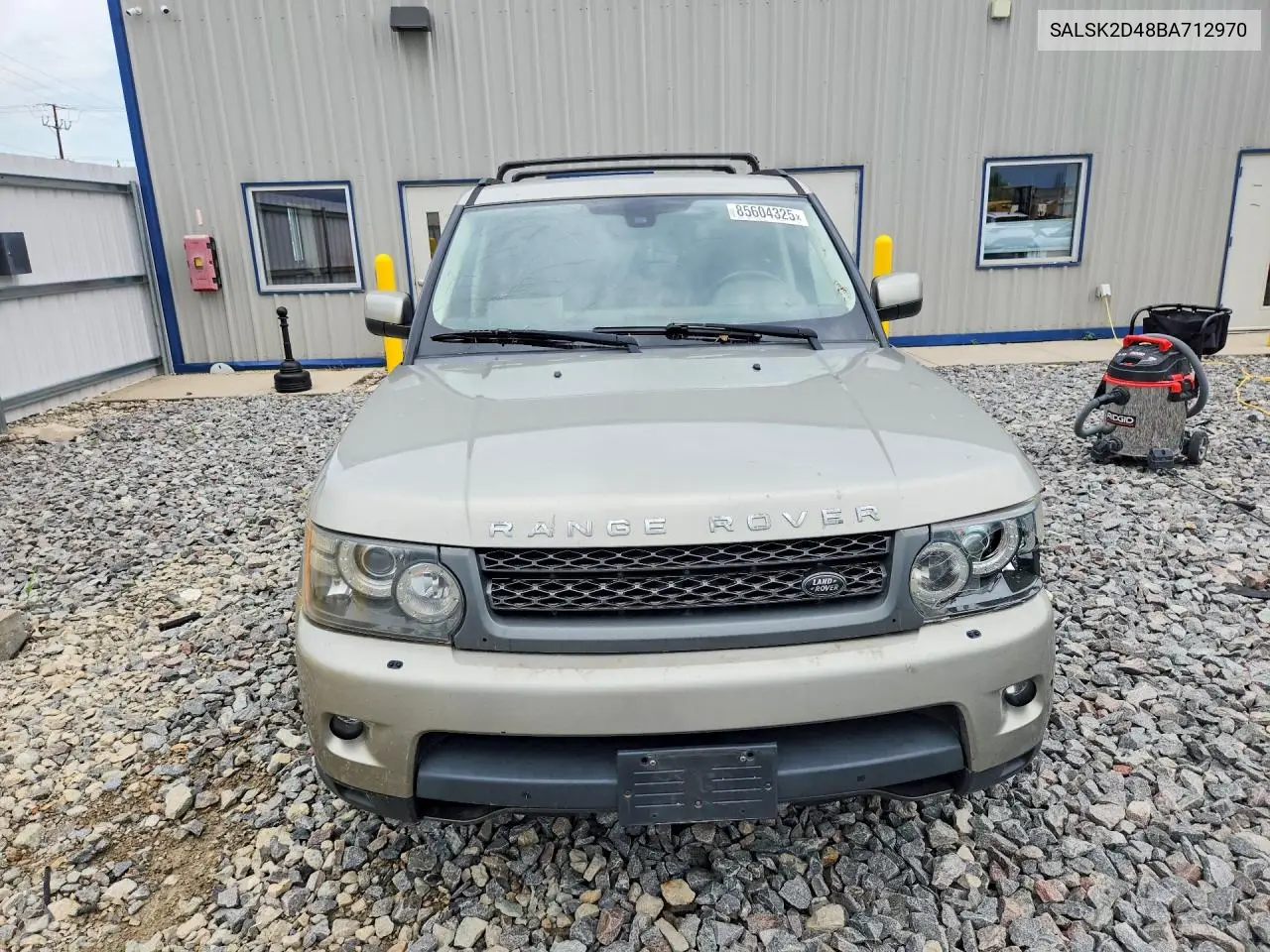 2011 Land Rover Range Rover Sport Lux VIN: SALSK2D48BA712970 Lot: 85604325