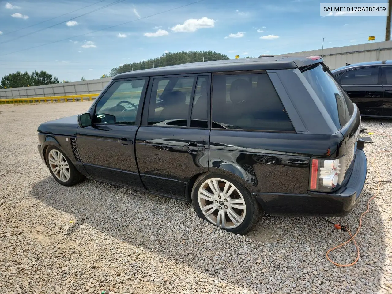 2012 Land Rover Range Rover Hse Luxury VIN: SALMF1D47CA383459 Lot: 52511946