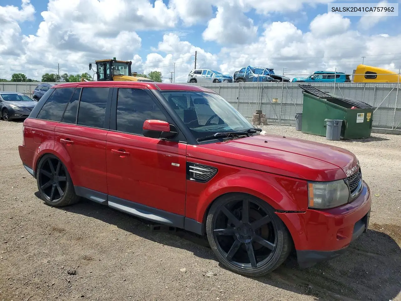 2012 Land Rover Range Rover Sport Hse Luxury VIN: SALSK2D41CA757962 Lot: 56530166