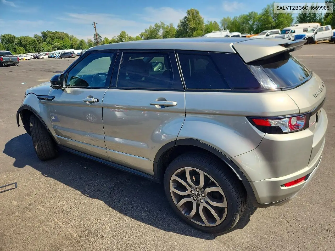 2012 Land Rover Range Rover Evoque Dynamic Premium VIN: SALVT2BG6CH669908 Lot: 58433516