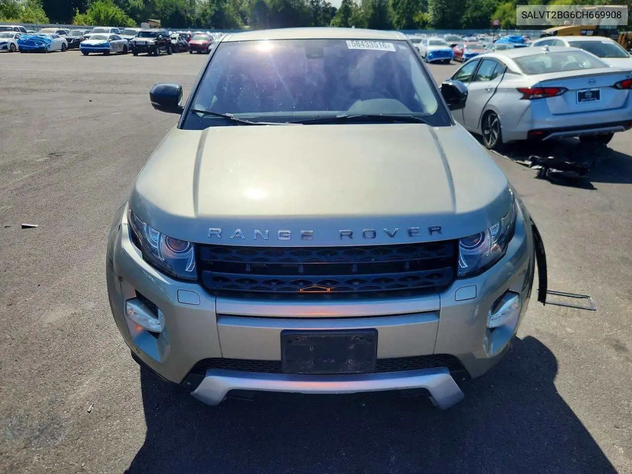 2012 Land Rover Range Rover Evoque Dynamic Premium VIN: SALVT2BG6CH669908 Lot: 58433516