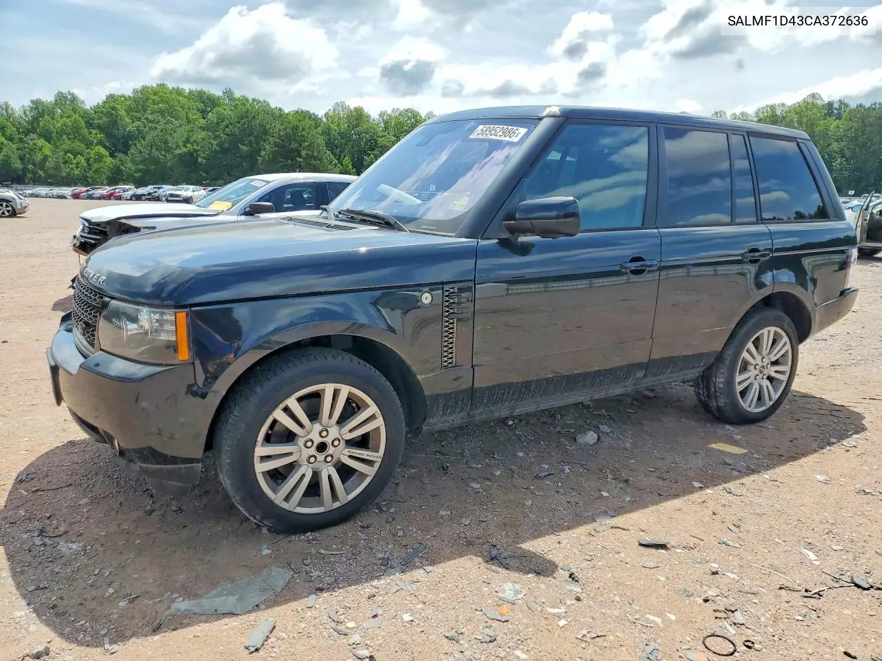 2012 Land Rover Range Rover Hse Luxury VIN: SALMF1D43CA372636 Lot: 58952986