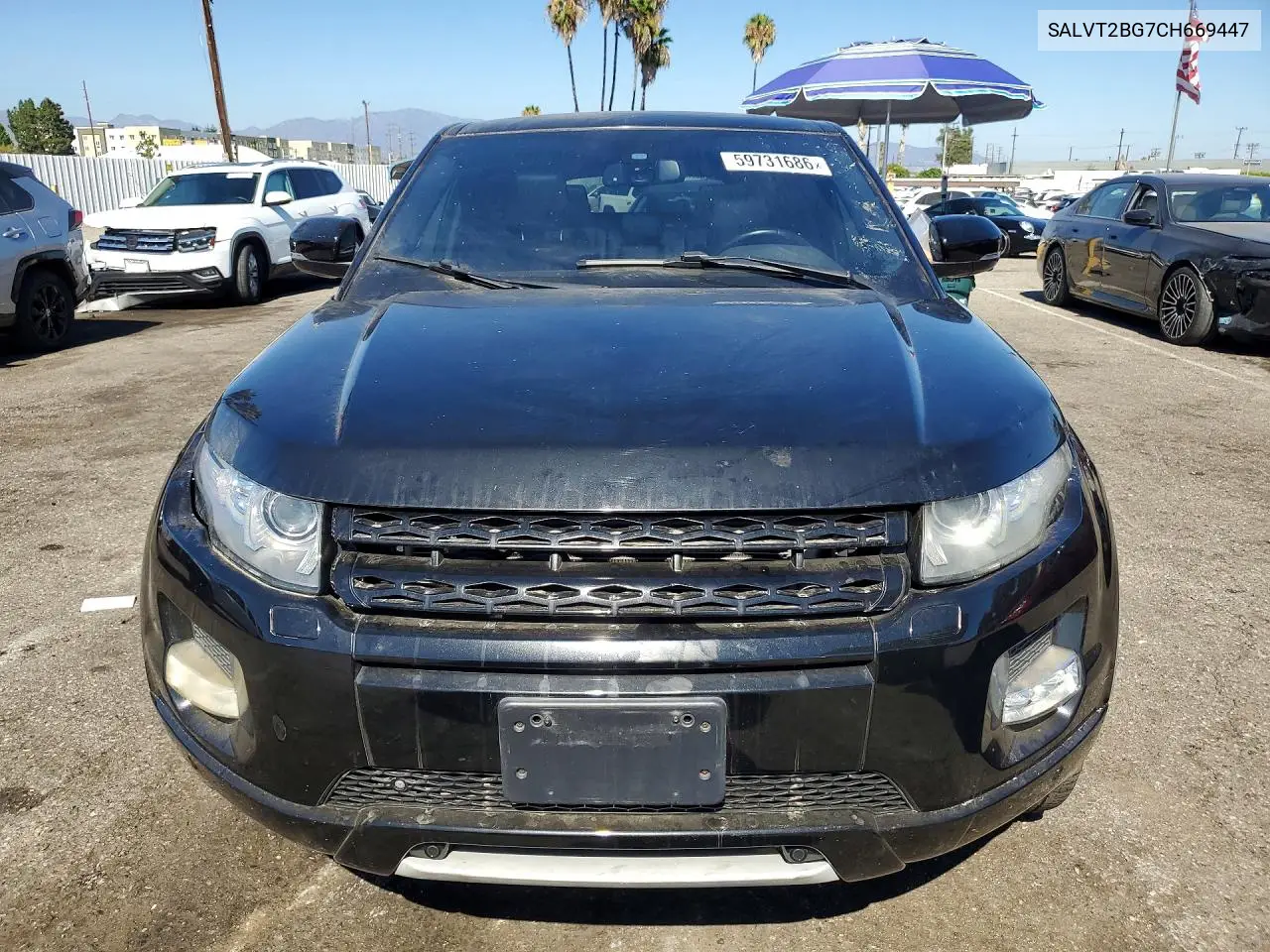 2012 Land Rover Range Rover Evoque Dynamic Premium VIN: SALVT2BG7CH669447 Lot: 59731686