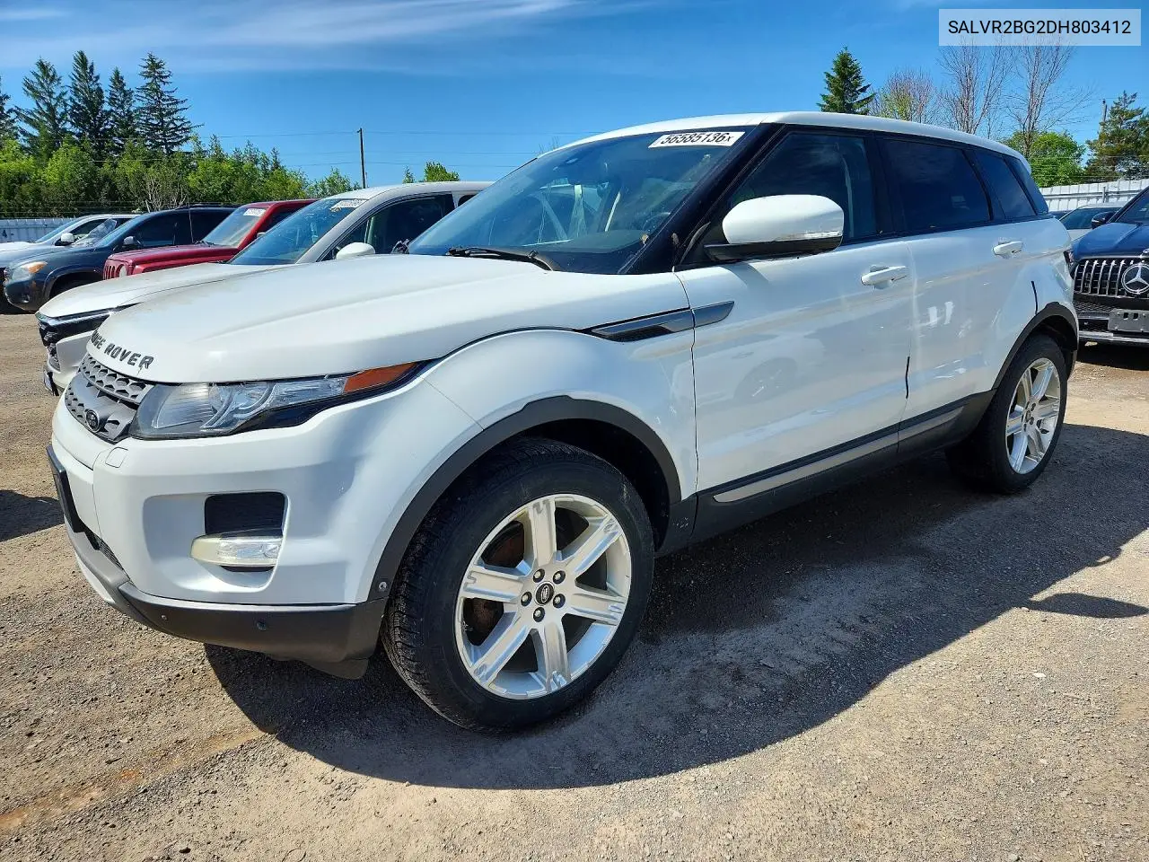 2013 Land Rover Range Rover Evoque Pure Premium VIN: SALVR2BG2DH803412 Lot: 56585136