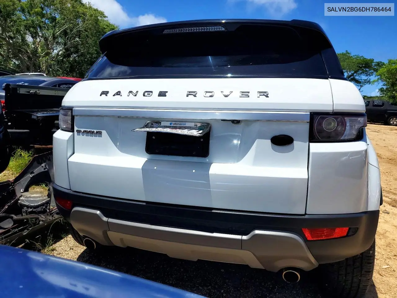 2013 Land Rover Range Rover Evoque Pure VIN: SALVN2BG6DH786464 Lot: 56651936