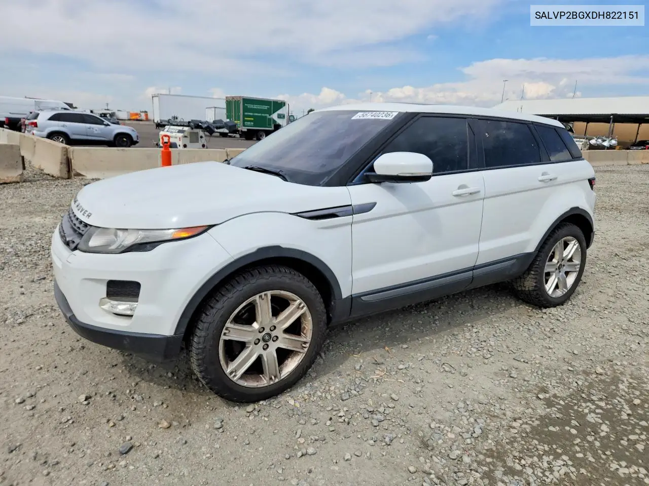 2013 Land Rover Range Rover Evoque Pure Plus VIN: SALVP2BGXDH822151 Lot: 56740236