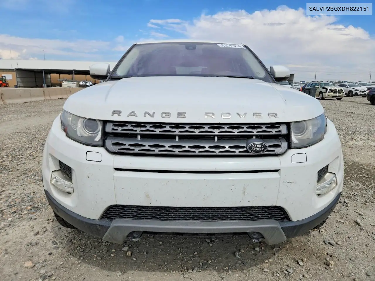 2013 Land Rover Range Rover Evoque Pure Plus VIN: SALVP2BGXDH822151 Lot: 56740236