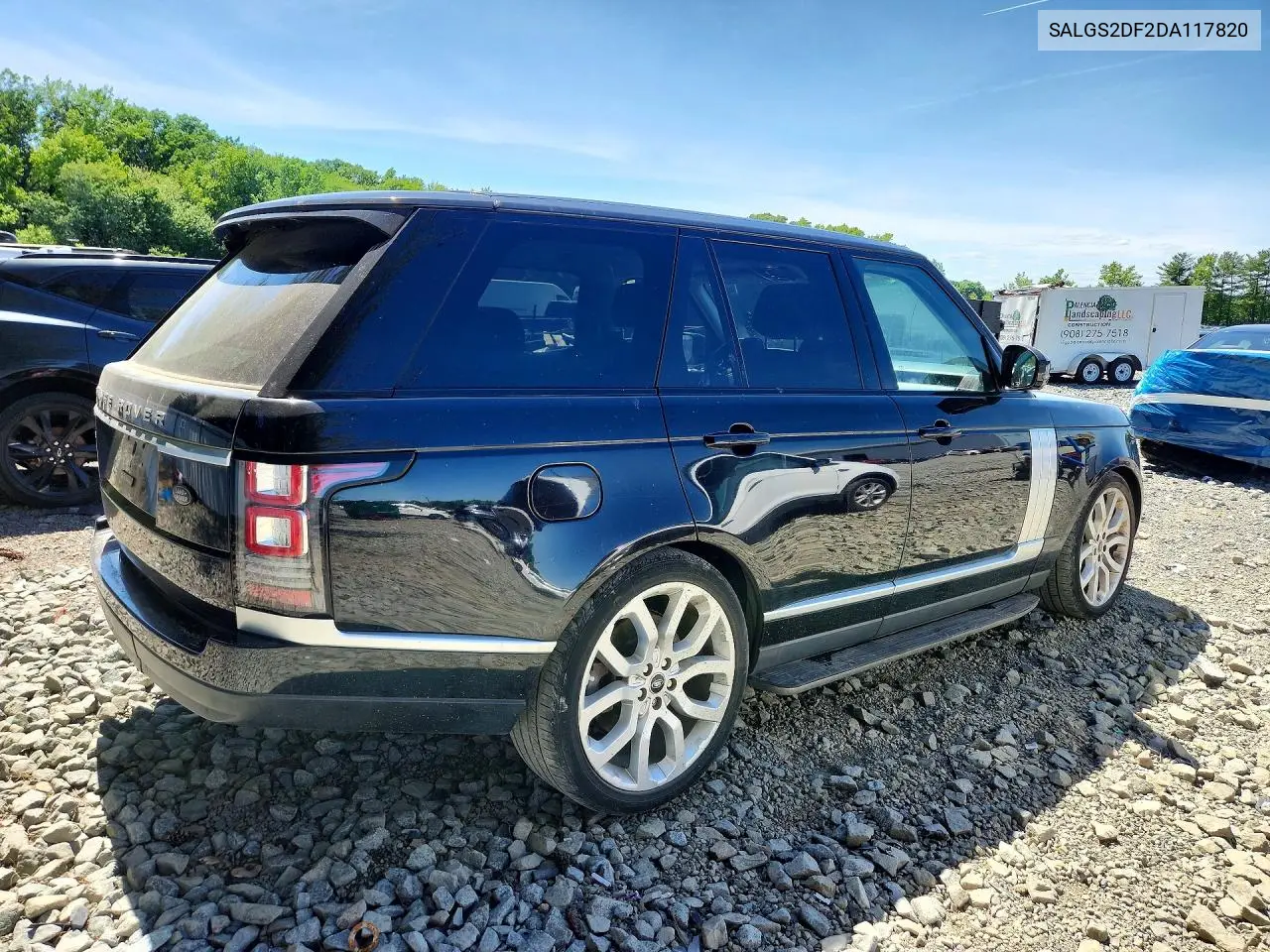 2013 Land Rover Range Rover Hse VIN: SALGS2DF2DA117820 Lot: 56748066