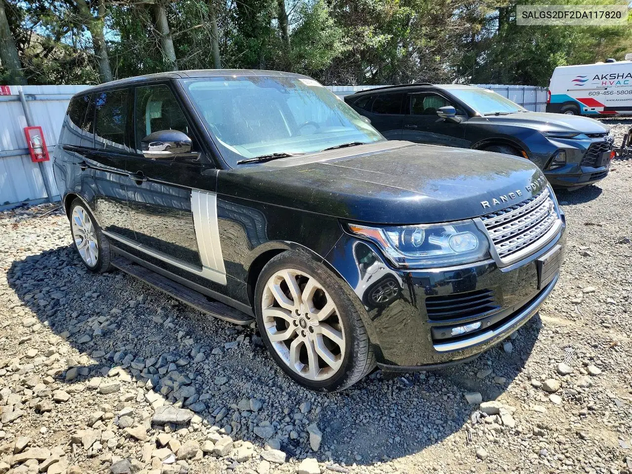 2013 Land Rover Range Rover Hse VIN: SALGS2DF2DA117820 Lot: 56748066