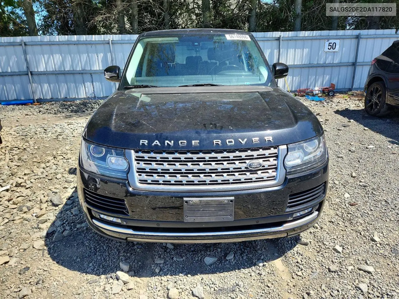 2013 Land Rover Range Rover Hse VIN: SALGS2DF2DA117820 Lot: 56748066