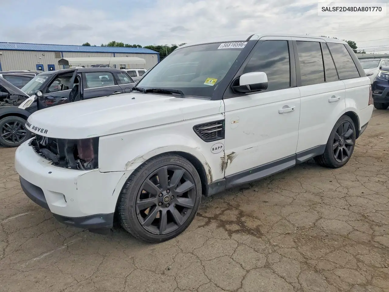 2013 Land Rover Range Rover Sport Hse VIN: SALSF2D48DA801770 Lot: 56816596