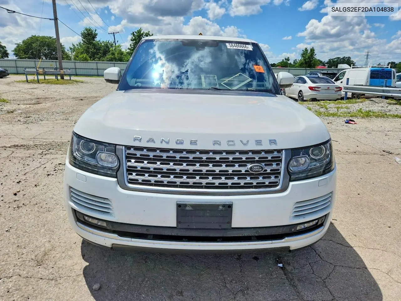 2013 Land Rover Range Rover Supercharged VIN: SALGS2EF2DA104838 Lot: 58486666