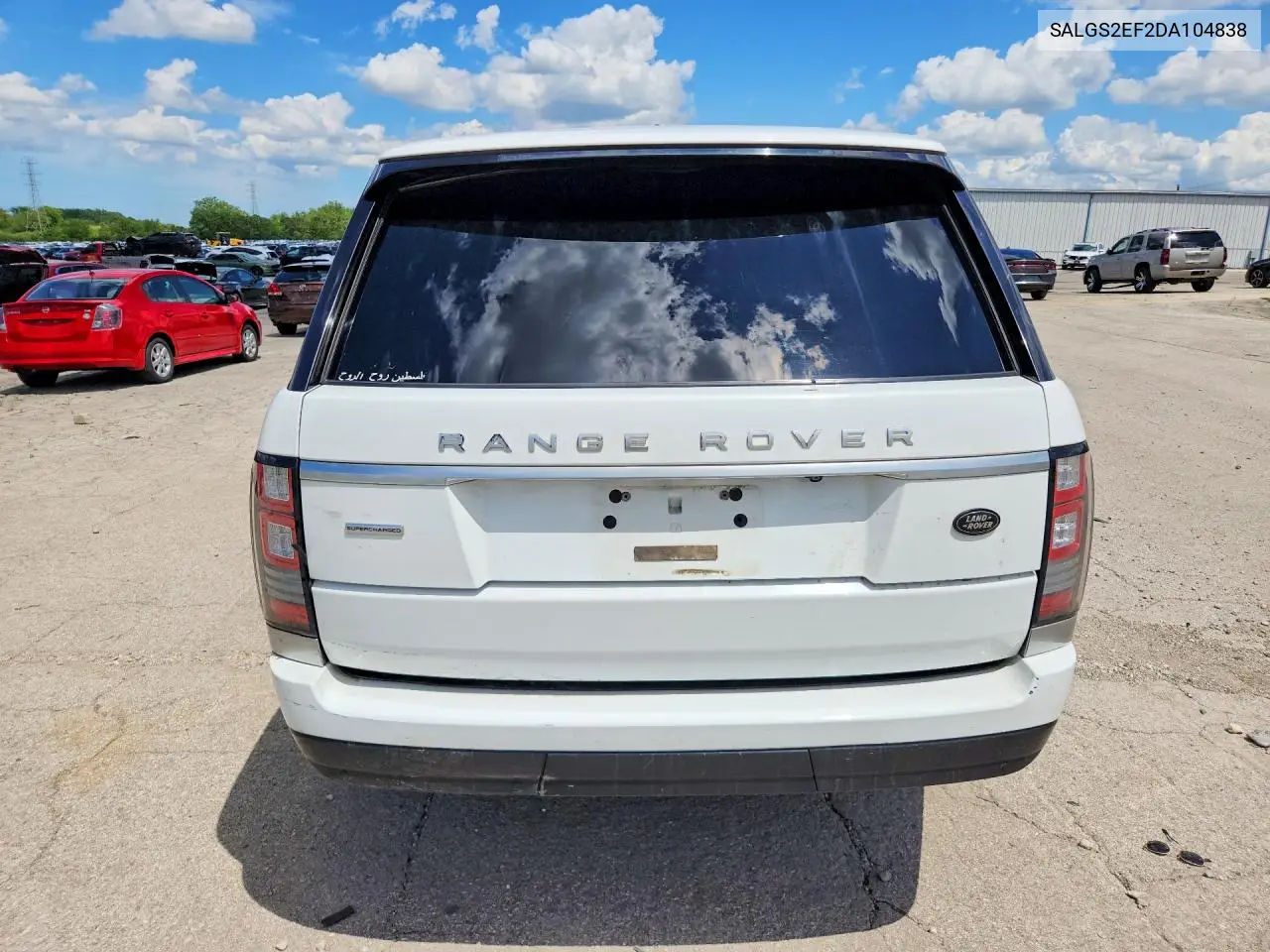 2013 Land Rover Range Rover Supercharged VIN: SALGS2EF2DA104838 Lot: 58486666