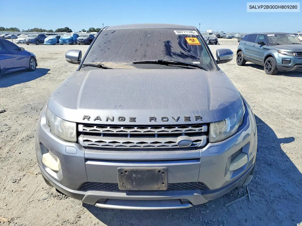 2013 Land Rover Range Rover Evoque Pure Plus VIN: SALVP2BG0DH809280 Lot: 60771146