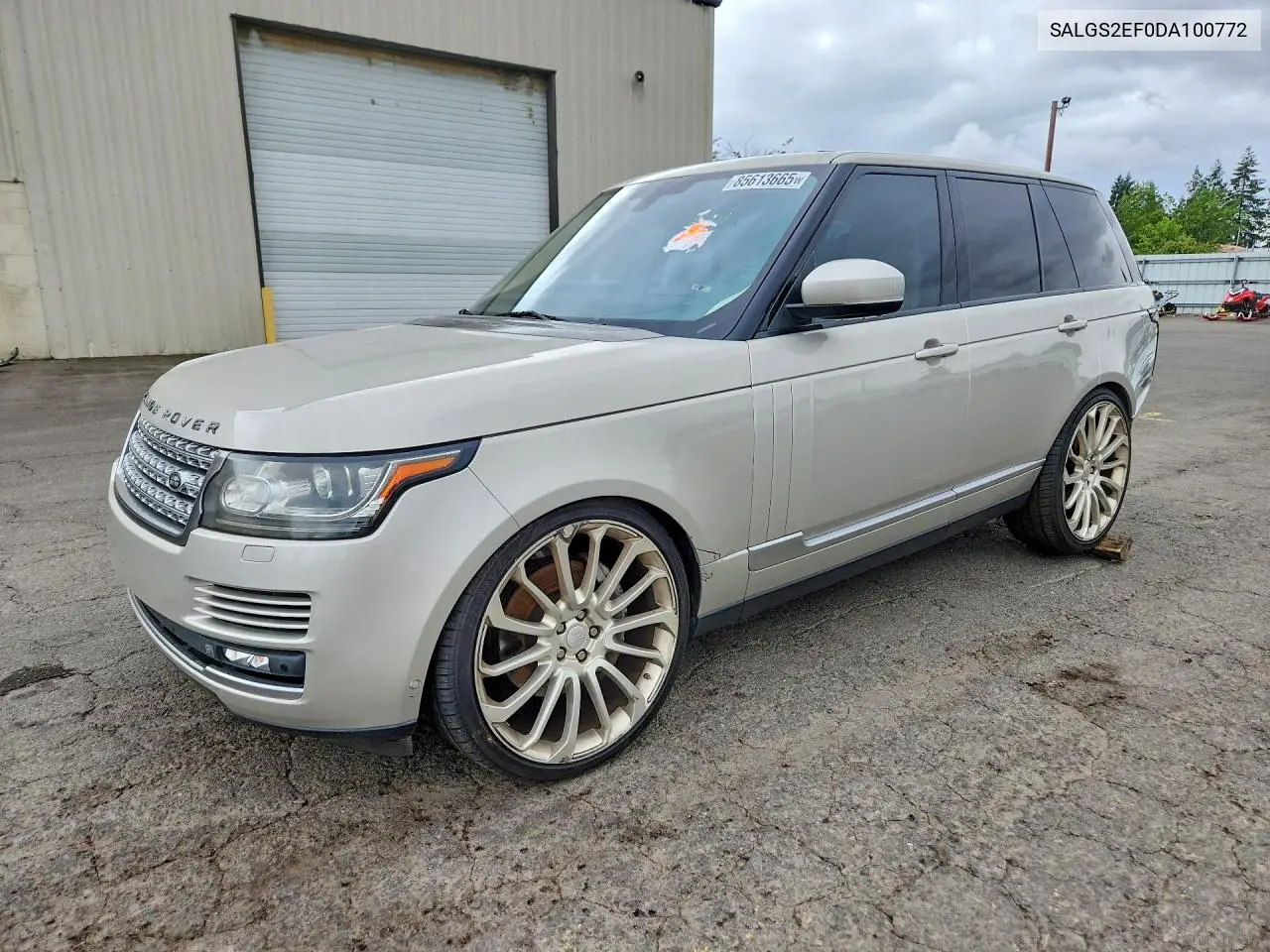 2013 Land Rover Range Rover Supercharged VIN: SALGS2EF0DA100772 Lot: 85613665