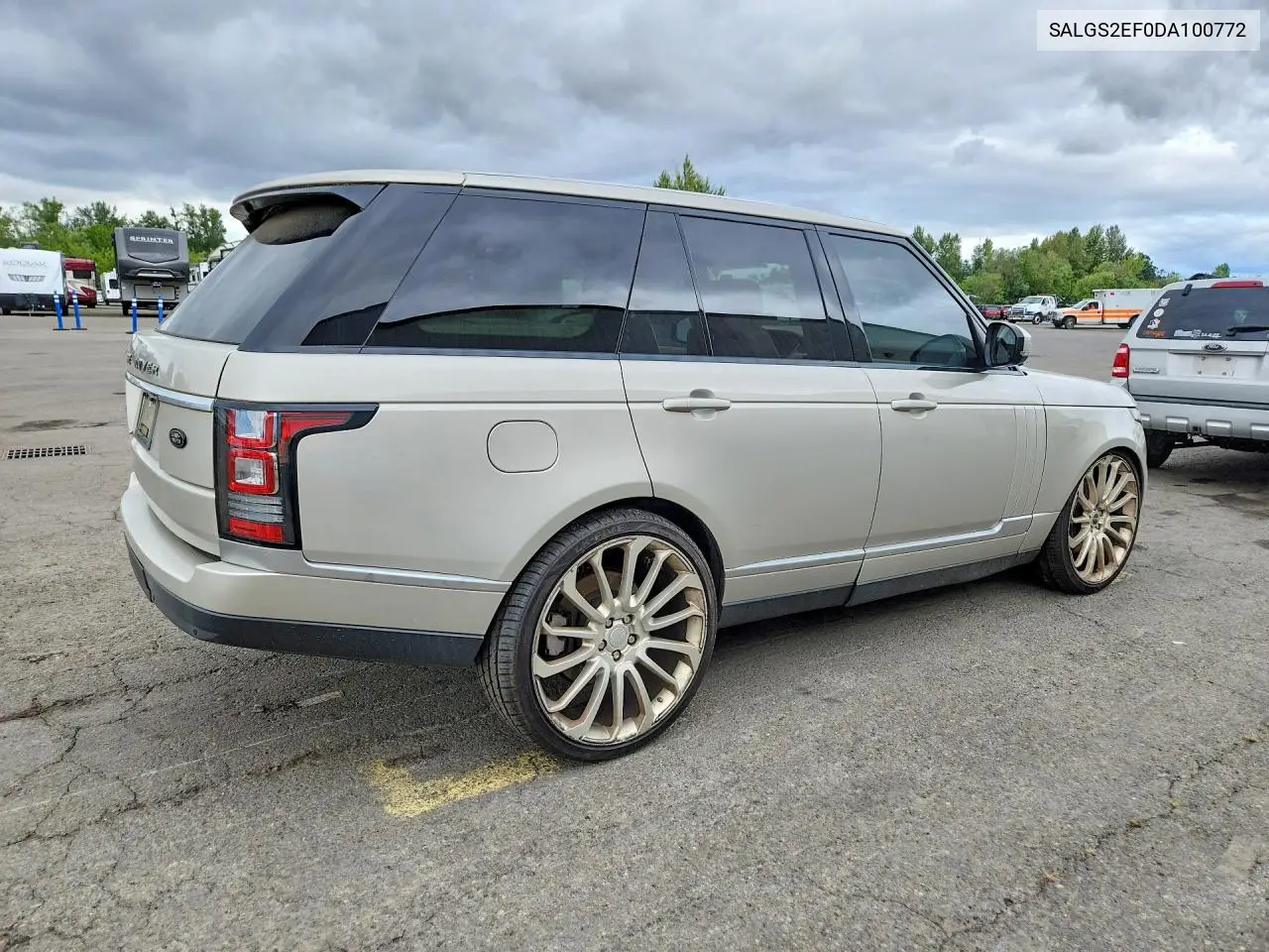 2013 Land Rover Range Rover Supercharged VIN: SALGS2EF0DA100772 Lot: 85613665