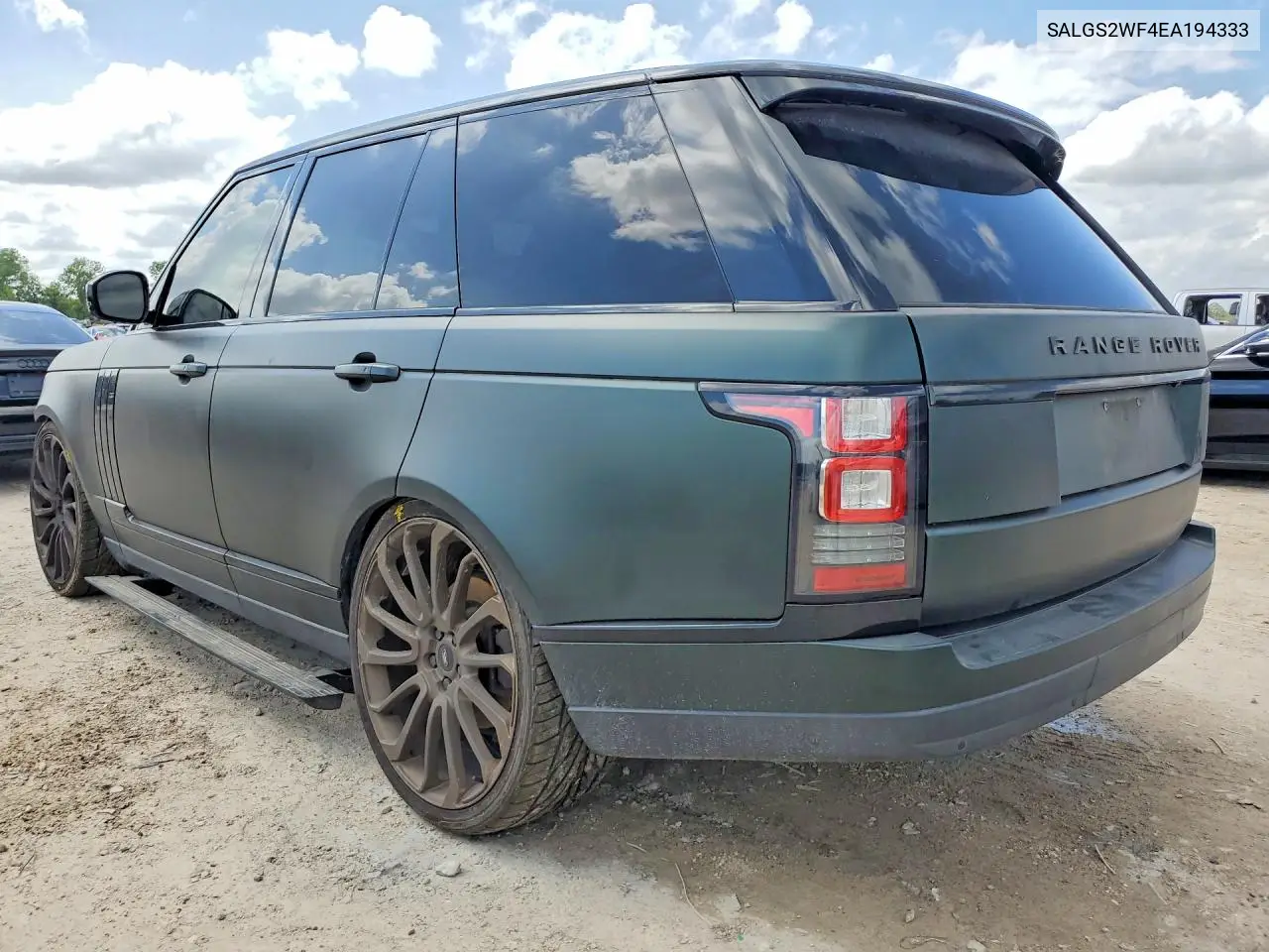 2014 Land Rover Range Rover Hse VIN: SALGS2WF4EA194333 Lot: 51233126