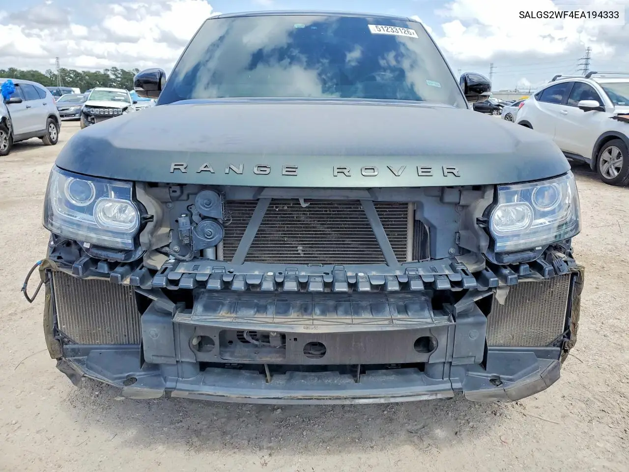 2014 Land Rover Range Rover Hse VIN: SALGS2WF4EA194333 Lot: 51233126