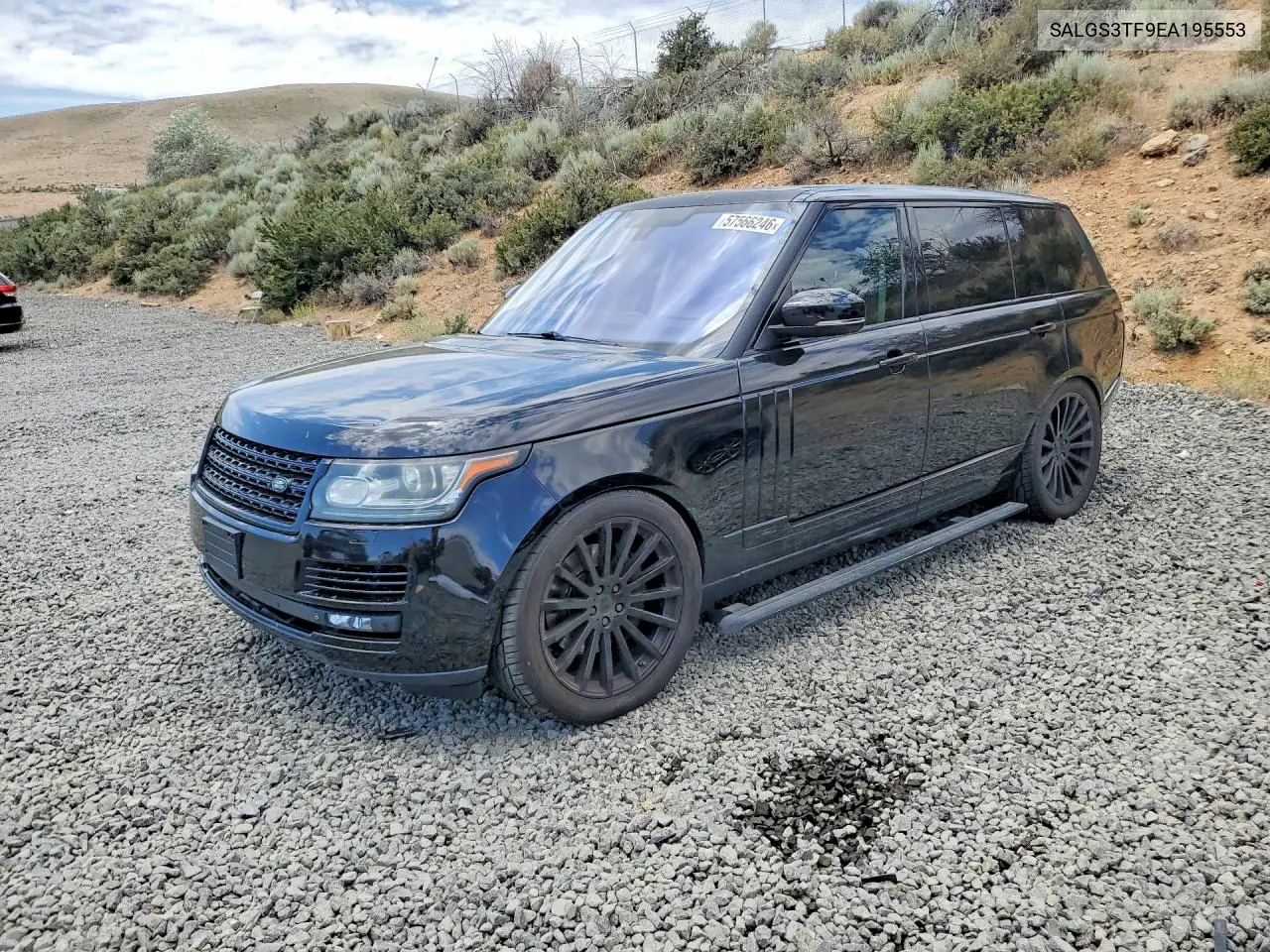2014 Land Rover Range Rover Supercharged VIN: SALGS3TF9EA195553 Lot: 57566246