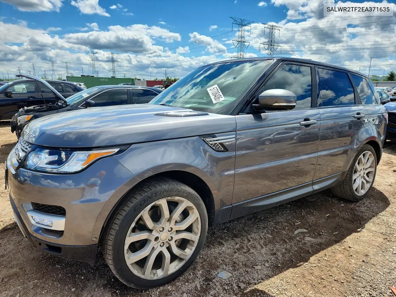 2014 Land Rover Range Rover Sport Sc VIN: SALWR2TF2EA371635 Lot: 57708406