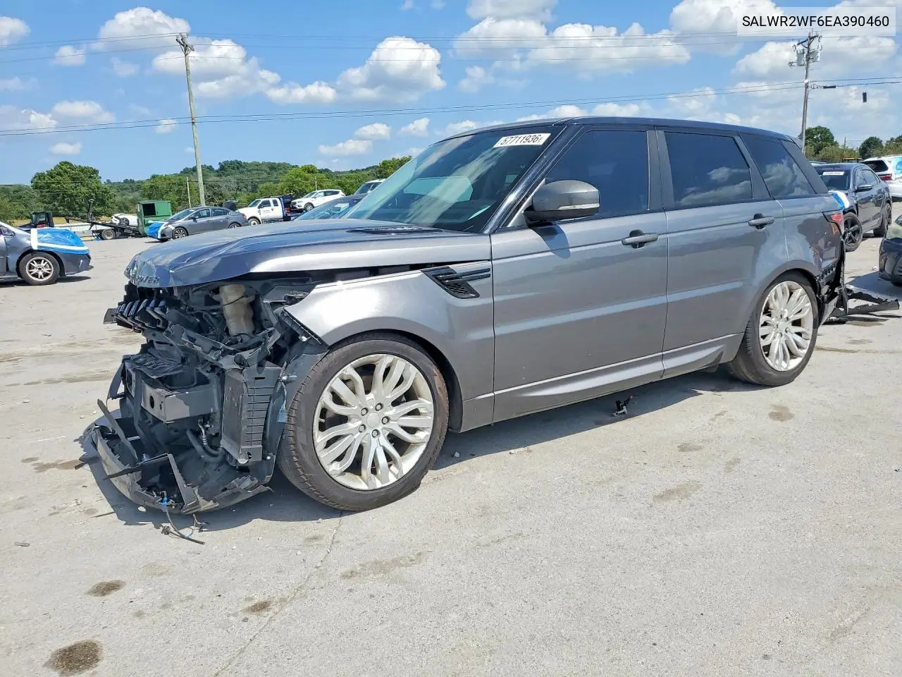 2014 Land Rover Range Rover Sport Hse VIN: SALWR2WF6EA390460 Lot: 57711936
