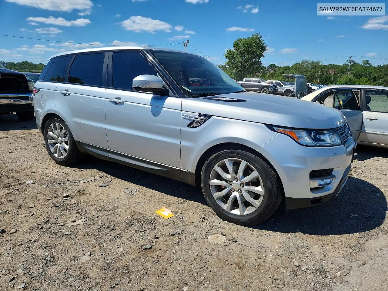 2014 Land Rover Range Rover Sport Hse VIN: SALWR2WF6EA374677 Lot: 58891056
