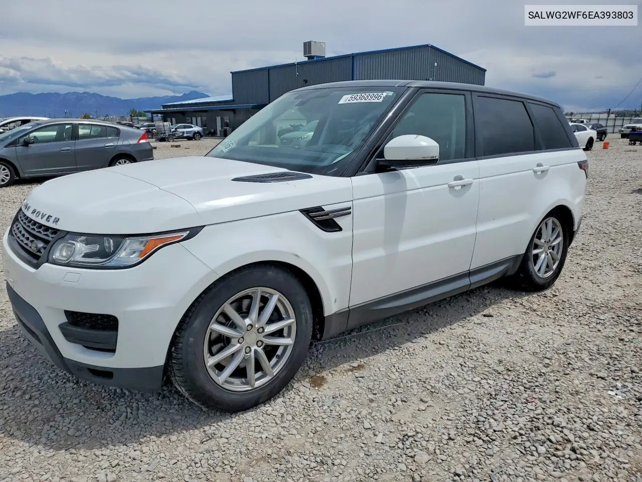 2014 Land Rover Range Rover Sport Se VIN: SALWG2WF6EA393803 Lot: 59368996