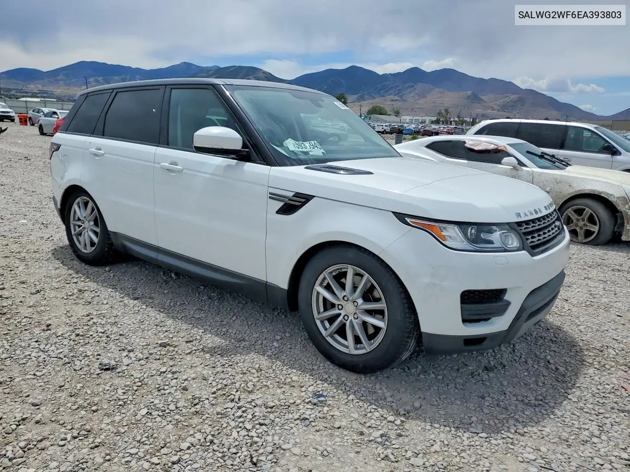 2014 Land Rover Range Rover Sport Se VIN: SALWG2WF6EA393803 Lot: 59368996