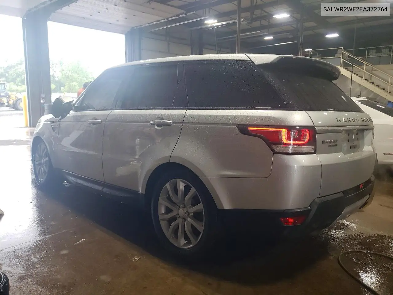 2014 Land Rover Range Rover Sport Hse VIN: SALWR2WF2EA372764 Lot: 59601746