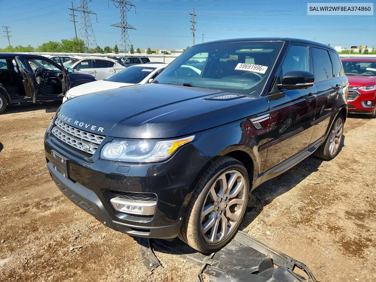 2014 Land Rover Range Rover Sport Hse VIN: SALWR2WF8EA374860 Lot: 59691996