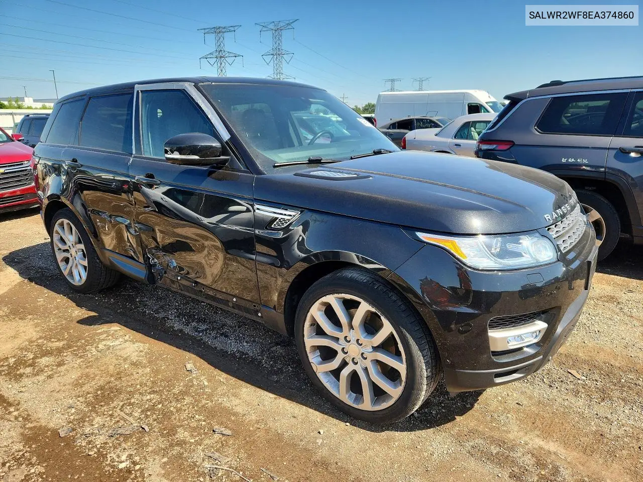 2014 Land Rover Range Rover Sport Hse VIN: SALWR2WF8EA374860 Lot: 59691996